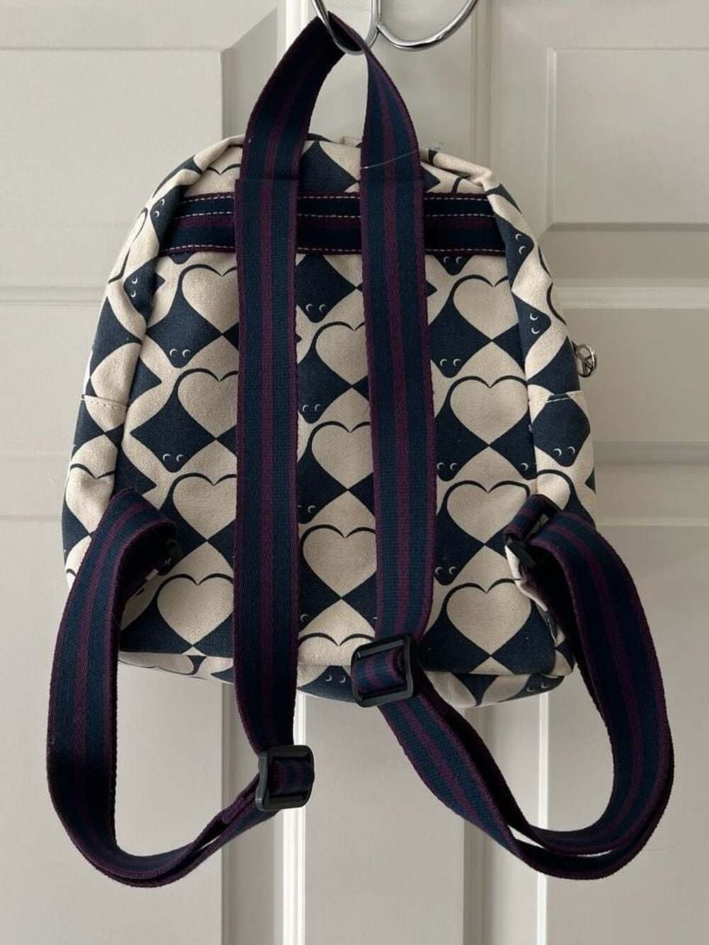 Bungalow 360 Mini Canvas Backpack Stingray Print - Picture 3 of 5